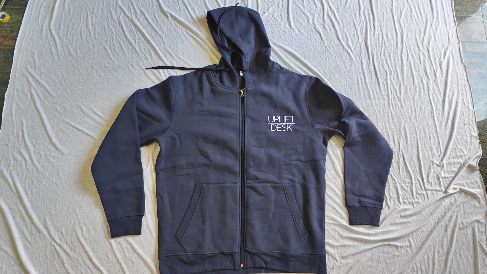 Embroidered Zip Hoodie