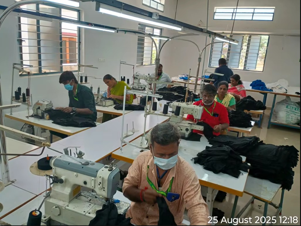 Inline checking at the sewing station