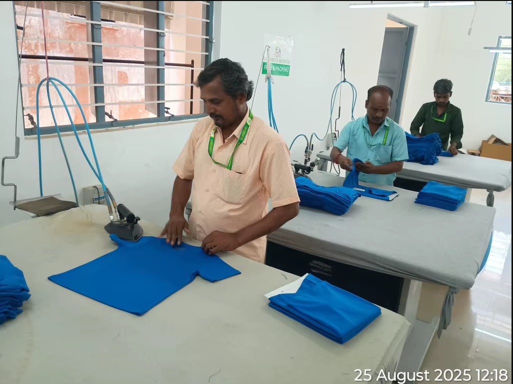 Pressing and finishing inspection